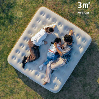 레퓰리 자동충전 에어매트 매트리스 침대 퀸사이즈 40cm 캠핑용 펌프내장형